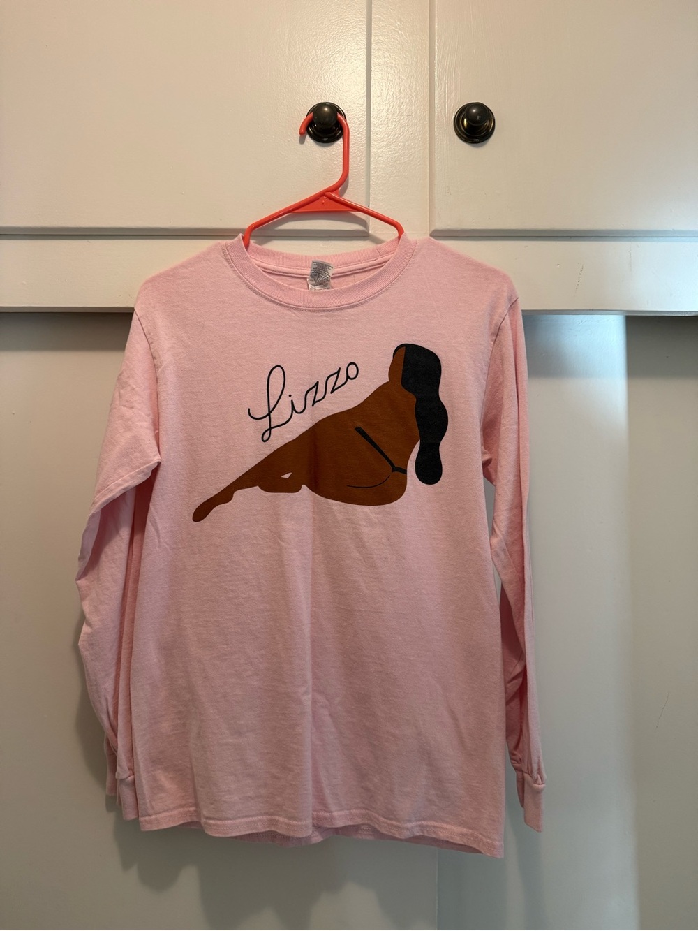 Pink Lizzo Graphic Long Sleeve Tee
